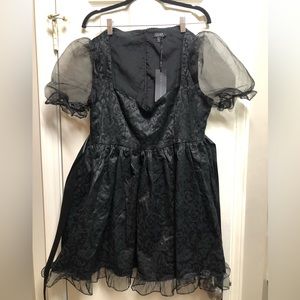 Dollskill X Widow Black Mini Dress size XL